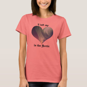 Ich habe mein Herz Nordpol Arktische Aurora Boreal T-Shirt