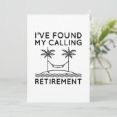 Ich habe mein Ruhestand gefunden Dankeskarte (Stehend Vorderseite)