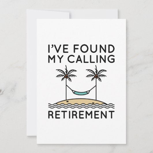 Ich habe mein Ruhestand gefunden Dankeskarte (Vorderseite)