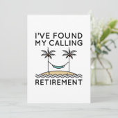 Ich habe mein Ruhestand gefunden Dankeskarte (Stehend Vorderseite)
