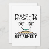 Ich habe mein Ruhestand gefunden Dankeskarte (Vorne/Hinten)