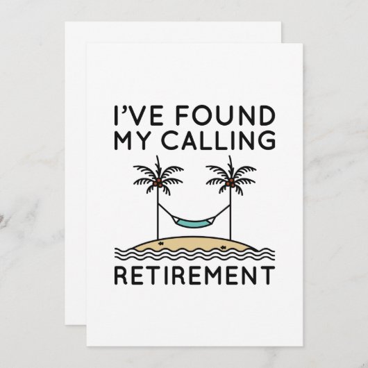 Ich habe mein Ruhestand gefunden Dankeskarte (Vorne/Hinten)