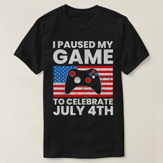 Ich habe mein Spiel auf Feierlichkeiten 4. Juli in T-Shirt (Design vorne)