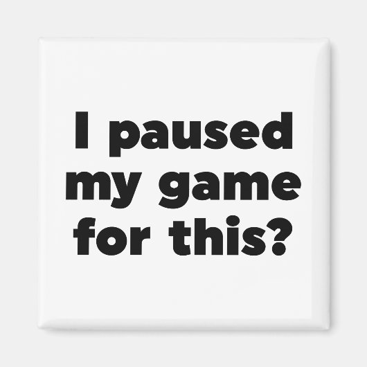 Ich habe mein Spiel dafür gestoppt? Magnet (Vorne)