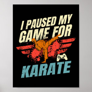 Ich habe mein Spiel für Karate Video Gaming Gesche Poster