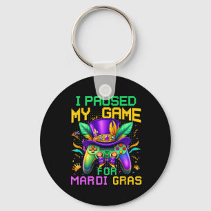 Ich habe mein Spiel für Mardi Gras Video Game Kont Schlüsselanhänger