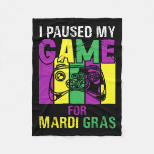 Ich habe mein Spiel für Mardi Gras Video Game Mard Fleecedecke