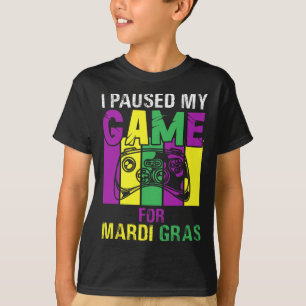 Ich habe mein Spiel für Mardi Gras Video Game Mard T-Shirt