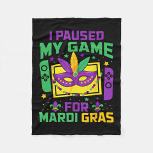 Ich habe mein Spiel für Mardi Gras Video Gamer Men Fleecedecke