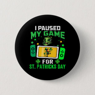 Ich habe mein Spiel für St Patricks Day Video Game Button