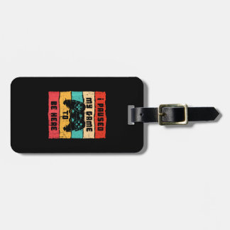 Ich habe mein Spiel hier gehalten, Funny Gamer Stu Gepäckanhänger