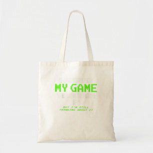 Ich habe mein Spiel hier gehalten - Gamer Gif Tragetasche