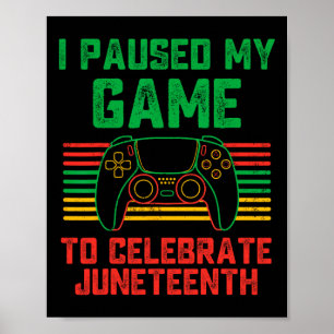 Ich habe mein Spiel unterbrochen, um den Junetenhe Poster