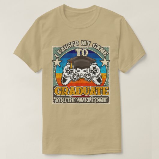 Ich habe mein Spiel unterbrochen, um zu studieren, T-Shirt (Design vorne)