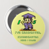 Ich habe mein Studium abgeschlossen. Button (Vorne & Hinten)