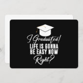 Ich habe mein Studium abgeschlossen und werde jetz Einladung (Vorne/Hinten)