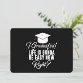 Ich habe mein Studium abgeschlossen und werde jetz Einladung (Stehend Vorderseite)