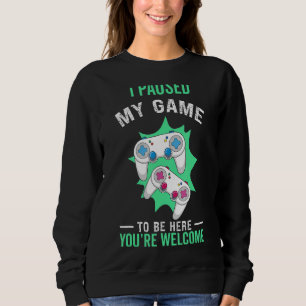 Ich habe mein Video Arcade-Spiel angehalten, um hi Sweatshirt