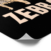 Ich habe mein Zebra defragmentiert Poster (Ecke)