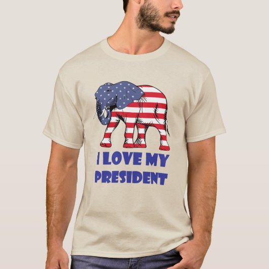 Ich habe meine amerikanische Präsidentin Liebe T-Shirt (Vorderseite)