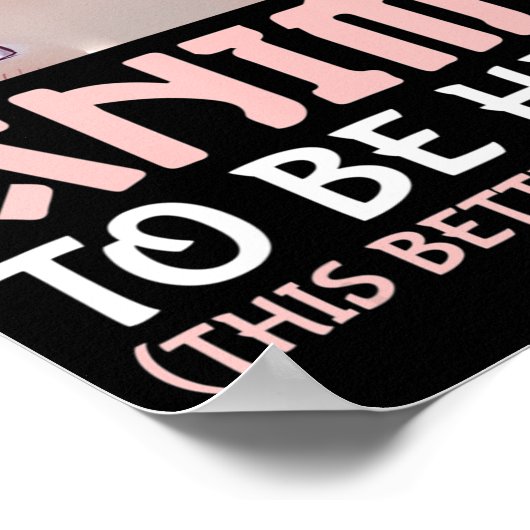 Ich habe meine Anime angehalten, hier zu sein Das  Poster (Ecke)