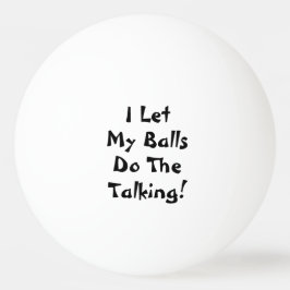 Ich habe meine Bälle Gelassen, um das Gespräch lus Tischtennisball