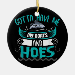 Ich habe meine Boote und Häuser.  Keramik Ornament