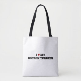 Ich habe meine Boston Terrier Tote Tasche gehört