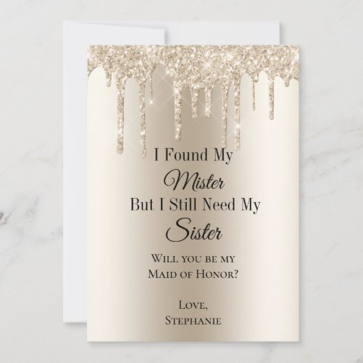 Ich habe meine Brautparty-Vorschlagskarten gefunde Einladung (Vorderseite)