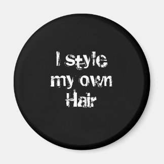 Ich habe meine eigene Haare. Schwarz und Weiß. Magnet