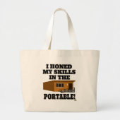 Ich habe meine Fähigkeiten im Motto Portable Schoo Jumbo Stoffbeutel (Vorne)