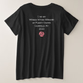 Ich habe meine Frau im Zentrum des Wochenendes 202 Große Größe T-Shirt (Design Rückseite)