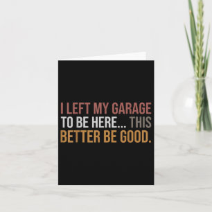 Ich habe meine Garage Verlassen, hier zu sein. Karte