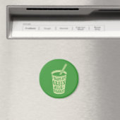 Ich habe meine grünen Milchshake-T - Shirt Gewollt Magnet (In Situ (Geschirrspüler))