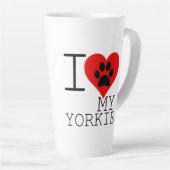 ICH HABE MEINE JORKIE HERZGEHÖRT MILCHTASSE (Rechte Ecke)