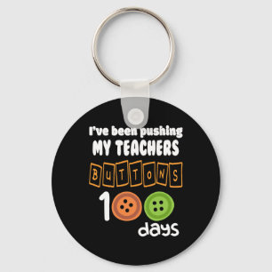 Ich habe meine Lehrer 100 Tage lang auf die Knöpfe Schlüsselanhänger