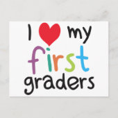 Ich habe meine Liebe des ersten Graders gehört Postkarte (Vorderseite)
