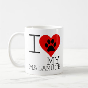 ICH HABE MEINE MALAMUTE HERZERNT KAFFEETASSE