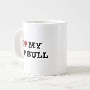 Ich habe meine Pit Bull Jumbo-Kaffee-Tasse gehört Jumbo-Tasse