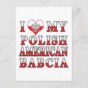 Ich habe meine polnische Amerikanerin Babcia gehör Postkarte