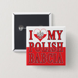 Ich habe meine polnische Babcia gehört Button