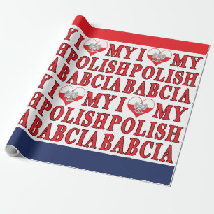 Ich habe meine polnische Babcia gehört Geschenkpapier