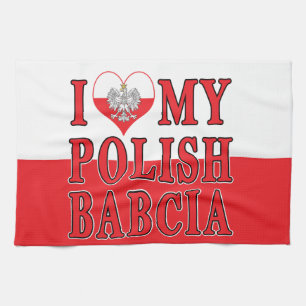 Ich habe meine polnische Babcia gehört Geschirrtuch