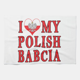 Ich habe meine polnische Babcia gehört Geschirrtuch