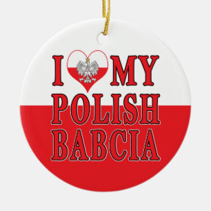 Ich habe meine polnische Babcia gehört Keramik Ornament