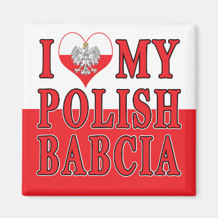 Ich habe meine polnische Babcia gehört Magnet