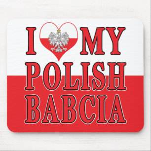 Ich habe meine polnische Babcia gehört Mousepad