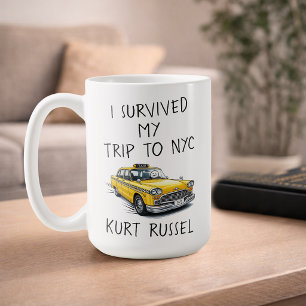 Ich habe meine Reise nach NYC überlebt (Benutzerde Kaffeetasse