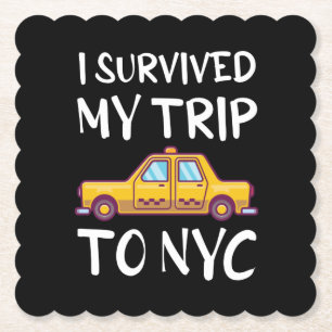 Ich habe meine Reise nach NYC überlebt Untersetzer