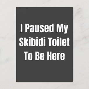Ich habe meine Ski-Toilette unterbrochen, um hier Postkarte
